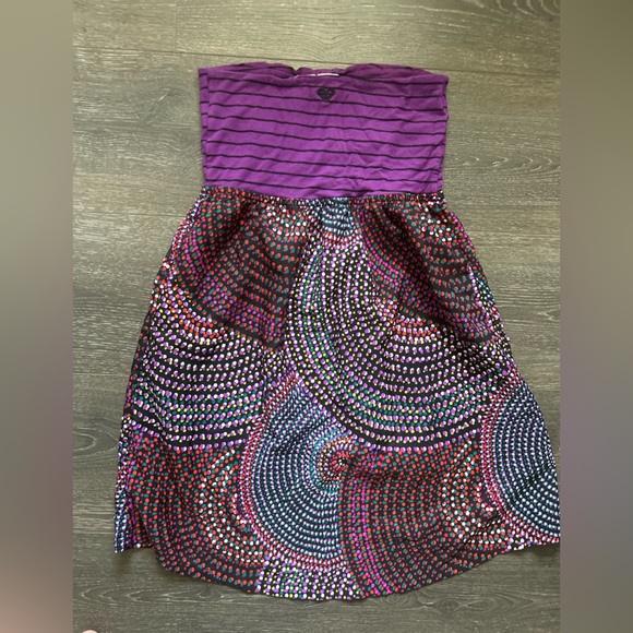 Roxy beach mini dress / cover up size medium - Picture 5 of 6